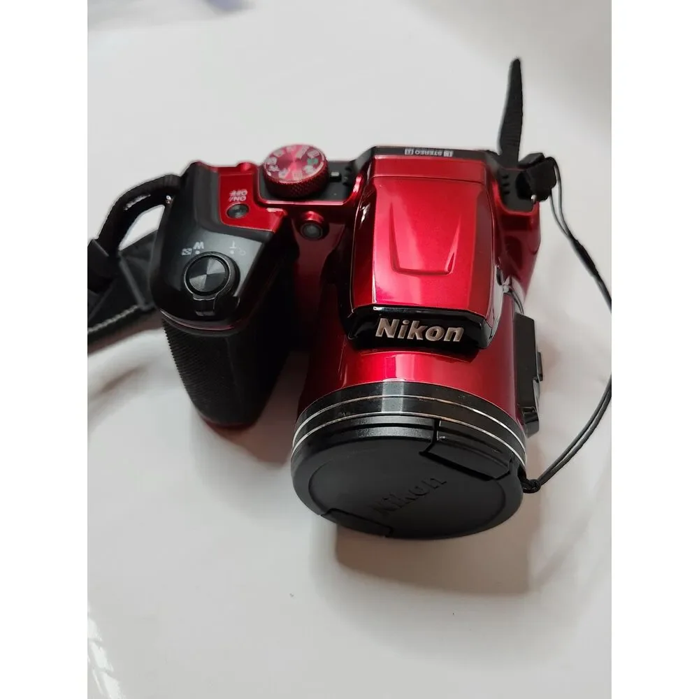 Nikon COOLPIX B500 Red – Tested – Cracked Screen – Works – For Parts/Repair